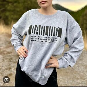 Abercrombie & Fitch Oversized Gray Hoodie Size M